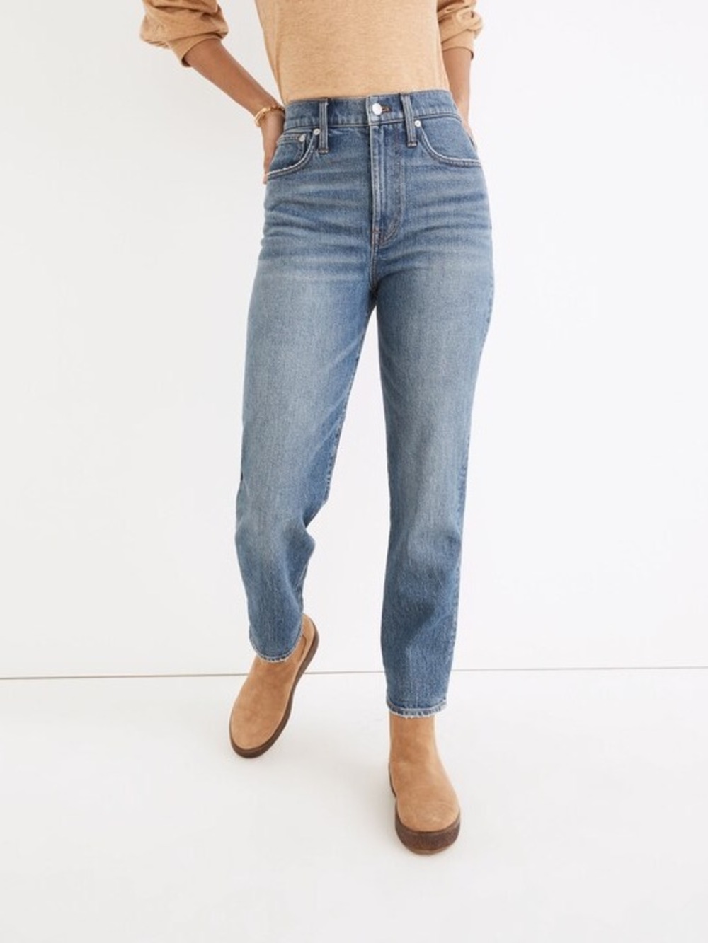 Madewell The Perfect Vintage Jean in Belbury Wash Tencel Denim Jeans Size 29